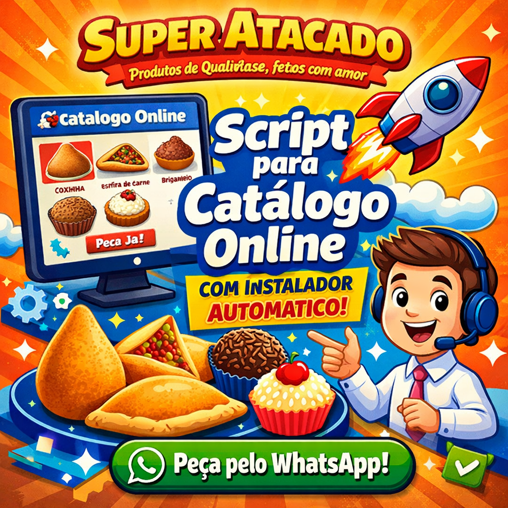 Catálogo online script completo